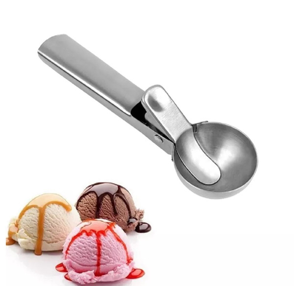 Cheap Ice Cream Scoop, Stainless Steel Ice Cream Scooper with Trigger  Release, Metal Cookie Scoops, Iceream Scoop Spoon for Meatball Frozen  Yogurt Gelatos