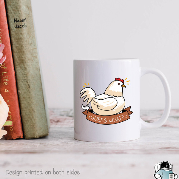 Chicken Butt Coffee Mug, Guess What Chicken Butt, Funny Chicken Mug, Farmer Gift, Chicken Farmer Mug, Animal Coffee Mug, Chicken Lady - 1.jpg