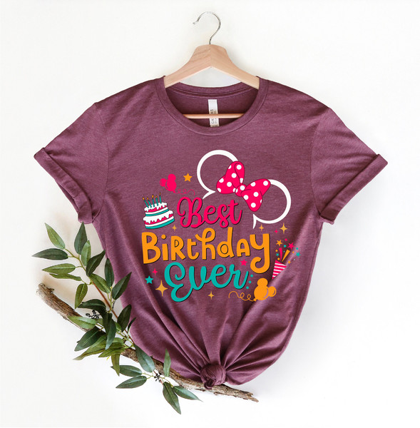 Best Birthday Ever Minnie Disney Shirt, Disney Shirt, Disney Birthday Party Shirt, Matching Disney Birthday Shirt, Birthday Girl Shirt, - 5.jpg