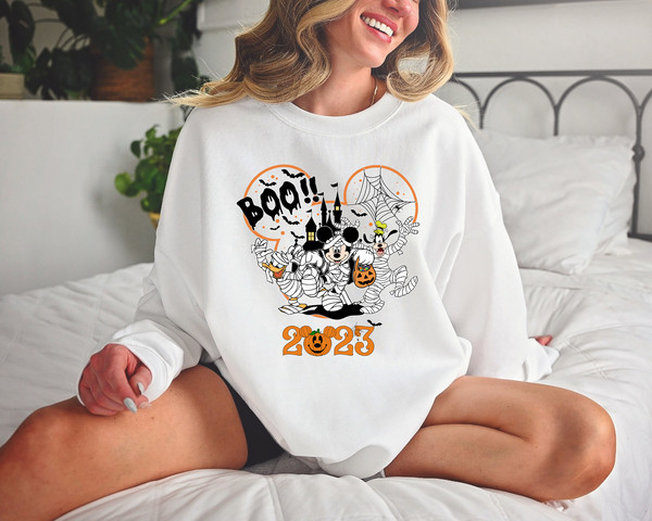 Disney Halloween 2023 Shirt, Disney Halloween Matching Shirt, Disney Family Shirt, Mickey Minnie and Friends Shirt, Disney Halloween Shirt - 3.jpg