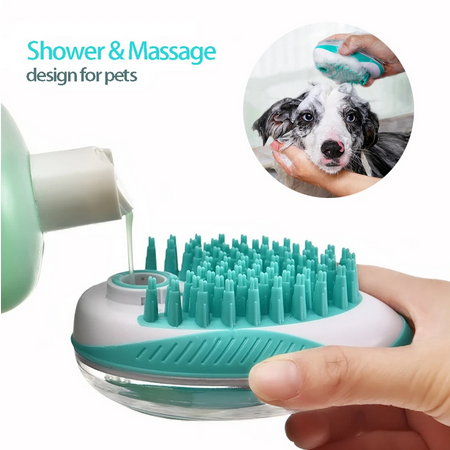 Silicone Rubber Pet Dog Bathing Massage Brush  Brush Massage Shampoo Dogs  - Pet Dog - Aliexpress