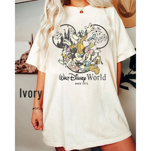 Comfort Colors® Vintage Walt Disney World Est 1971 Shirt, Mickey and Friend Shirt, Disneyworld Est 1971 Shirt, Disney Family Shirt - 1.jpg