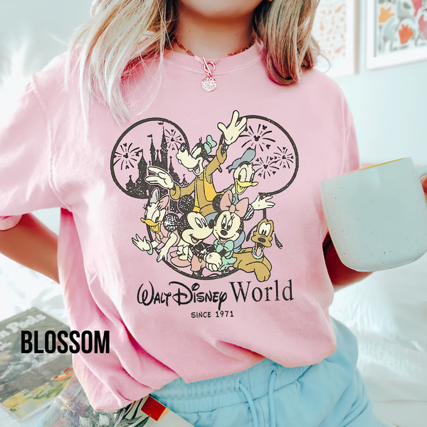 Comfort Colors® Vintage Walt Disney World Est 1971 Shirt, Mickey and Friend Shirt, Disneyworld Est 1971 Shirt, Disney Family Shirt - 2.jpg
