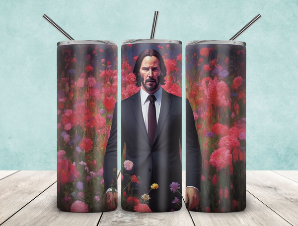 John Wick 20oz Skinny Tumbler PNG, Movie Sublimation, John Wick Tumbler Png, Keanu Reeves Png, Movie Tumbler Wrap Png, Tumbler Sublimation.jpg