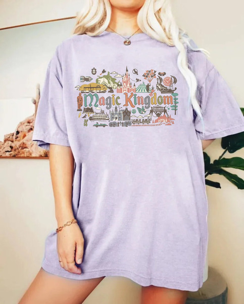 Disney Magic Kingdom Comfort Colors® Shirt, Disney Family Trip Shirt, Disney Vacation, Disneyworld Shirt, Disneyland Shirt, Disney Group - 2.jpg