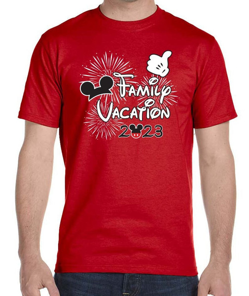 2023 Disney Shirts, Mickey Mouse Ear T-Shirt, Disney Family Vacation Shirts, Disney Shirts, Disney T-Shirts, Family Vacation T-Shirts - 1.jpg