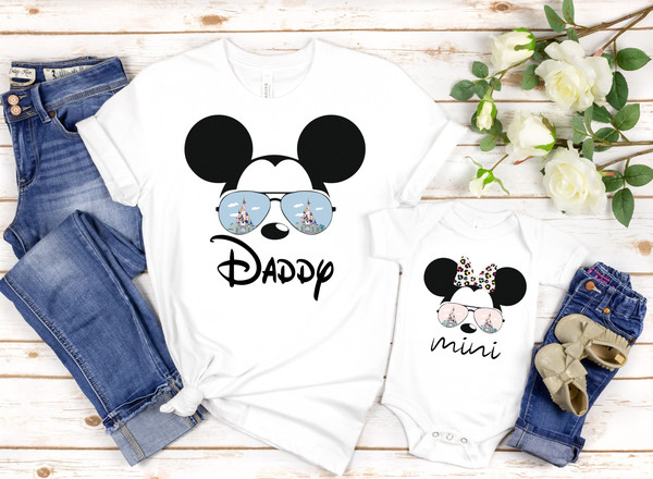 Daddy Mouse Mini Mouse shirts, Mini Mama Daddy Matching shirt, Parents and Kids shirts, Father's Day gift, Disney Family Vacation Tee, Dad T - 1.jpg