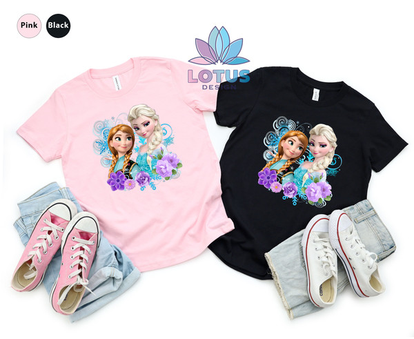 Frozen Sisters T-Shirt, Disney Princess Shirt, Frozen Shirt, Elsa Shirt, Anna Shirt, Disney Shirt, Disney Gift, Girls Disney T-Shirt - 2.jpg