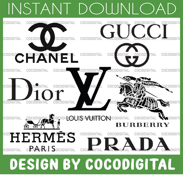 LOGO Fashion brand BUNLDE: Louis Vuitton svg, Chanel svg, Bu - Inspire  Uplift