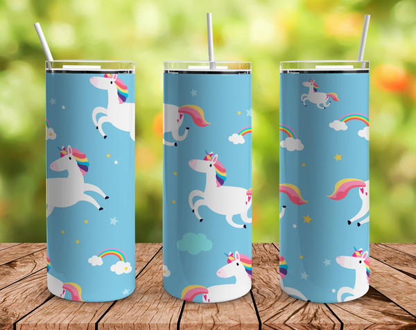 Unicorn Tumbler With Name, Unicorn Tumbler, Unicorn Skinny Tumbler.Jpg