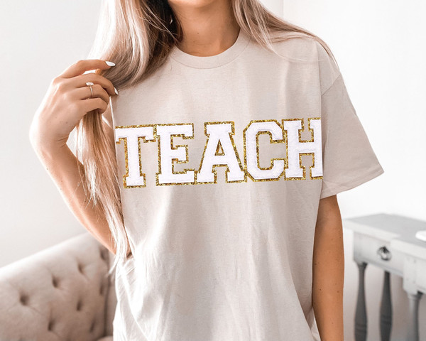 Teacher Sweatshirt, Teacher Shirts, Back to School Teacher Gift Ideas, TEACH Sweatshirt - 7.jpg