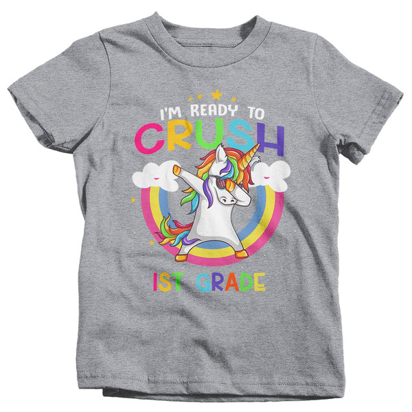 Kids 1st Grade T Shirt First Grade Shirt Girl's Crush 1st Grade Unicorn Shirt Cute Back To School Shirt Dabbing Unicorn Shirt - 9.jpg