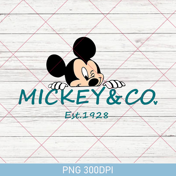 Retro Mickey and Co PNG 300DPI, Disney Floral PNG, Mickey an - Inspire ...