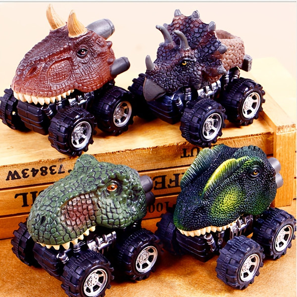 Dinosaur Monster Trucks  Remote Control and Pull Back Dino Monster-trucks