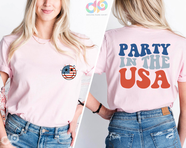 Party In The Usa Shirt, Vintage America Flag Shirt, 4th of July Shirt, Patriotic Shirt, Memorial Day Tee, Fourth of July, Independence Day - 5.jpg