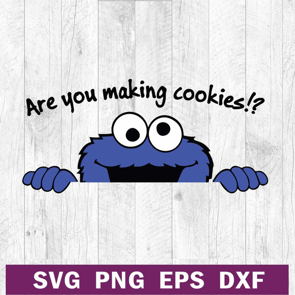 Cookie Monster Sesame street SVG