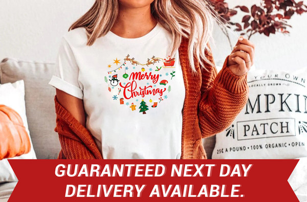 Merry Christmas Santa Hat Reindeer Shirt Cute Christmas T-shirt Christmas Tshirt Women's Christmas Shirt Holiday Christmas T shirts - 1.jpg