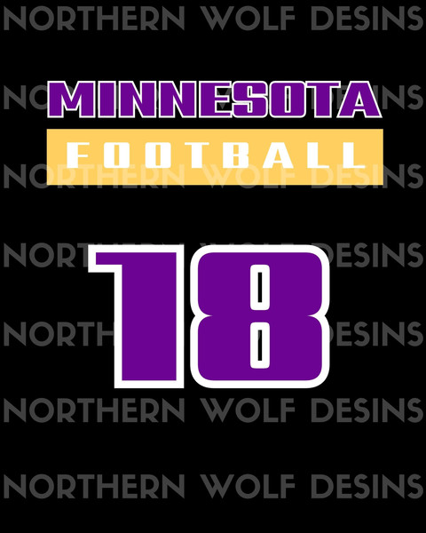 Custom Minnesota Football T-Shirt, Personalized Unisex Football Tee, Custom Team Shirt, Custom Sports Tee, Custom Football Sportswear - 3.jpg