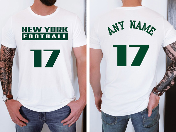 Custom New York Football T-Shirt, Personalized Unisex Football Tee, Custom Team Shirt, Custom Sports Tee, Custom Football Sportswear - 2.jpg