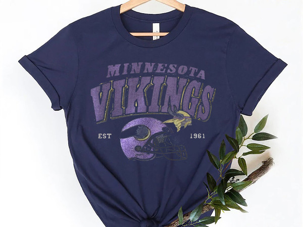 Vikings Football Unisex Tee Tops - Minnesota Football Shirt - Vikings Football, Vikings T-Shirt, Football Apparel Tee, Vikings Sweatshirt - 7.jpg