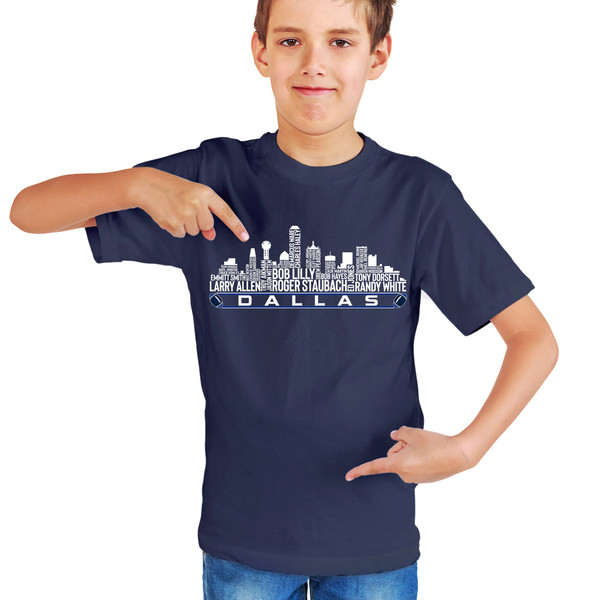 Dallas Football Team All Time Legends, Dallas City Skyline shirt - 7.jpg
