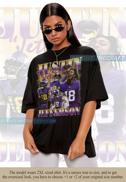 Vintage Justin Jefferson Shirt, Justin Jefferson Football Shirt, Justin Jefferson Homage Vintage Shirt, Justin Jefferson Football Sweatshirt - 1.jpg