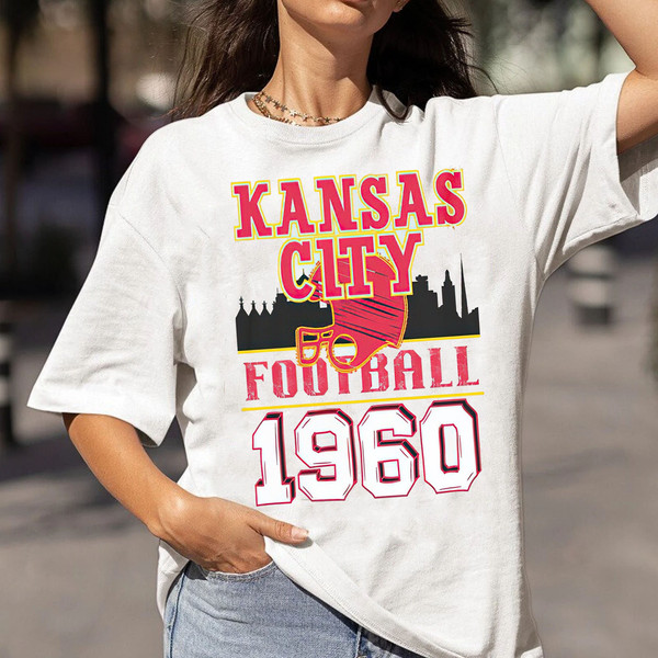 Vintage Kansas City Football Sweatshirt  T Shirt, Retro NFL Women's & Men's Kansas City Shirt Unisex Adult Kid T shirt Sweatshirt Hoodie - 1.jpg
