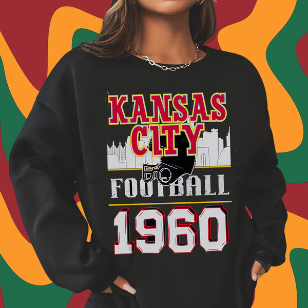 Vintage Kansas City Football Sweatshirt  T Shirt, Retro NFL Women's & Men's Kansas City Shirt Unisex Adult Kid T shirt Sweatshirt Hoodie - 2.jpg