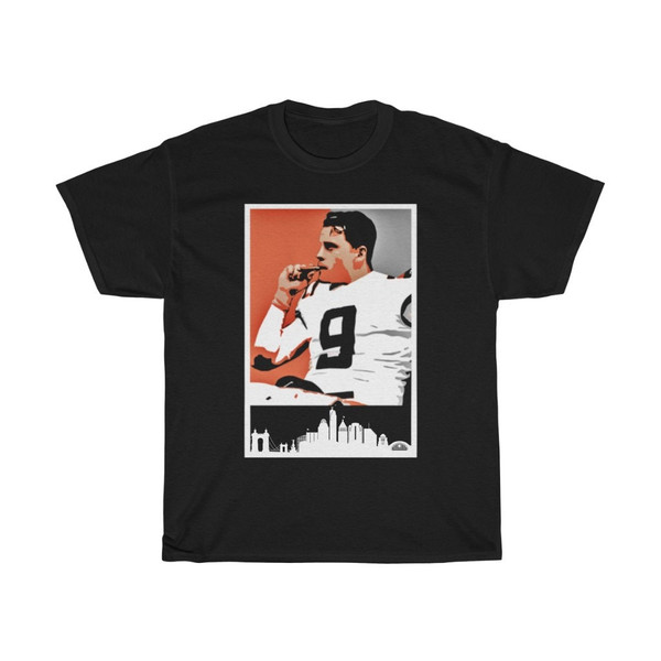 Joe Burrow Jeaux Burreaux Cajun Cincinnati Bengals Short Sleeve Tee Number One Pick #1 #9 - 1.jpg