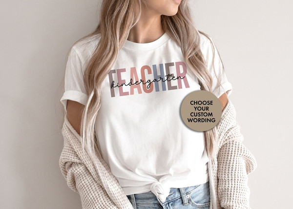 Kindergarten Teacher Shirt, Kindergarten Teacher T-Shirt, Teacher Shirt, Kindergarten Teacher Gift, Gift for Kindergarten Teacher - 1.jpg