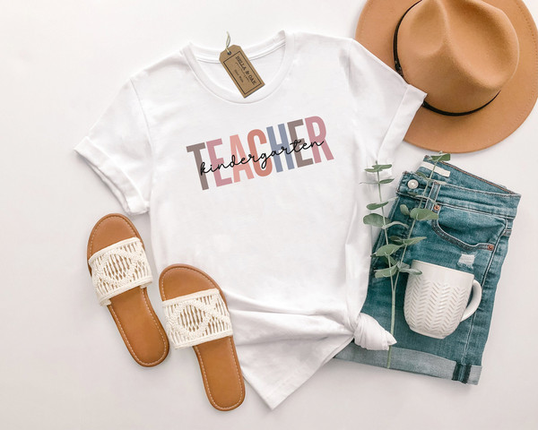 Kindergarten Teacher Shirt, Kindergarten Teacher T-Shirt, Teacher Shirt, Kindergarten Teacher Gift, Gift for Kindergarten Teacher - 3.jpg