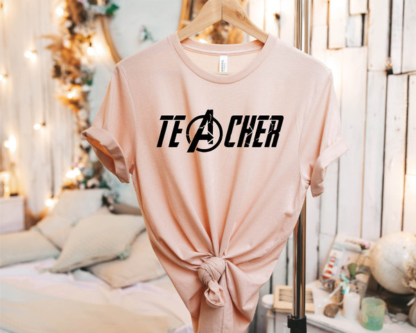 Superhero Teacher T-Shirt, Teacher life Tee, Back to School Shirts, Teacher T-Shirt, Funny Teacher Gift Tee, Super Teacher TShirt - 4.jpg
