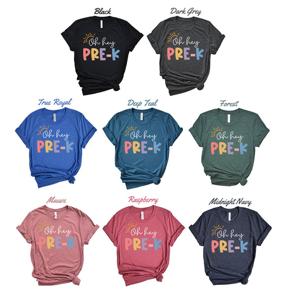 Oh Hey Pre-K Teacher Shirt, PreK Teacher Shirt, Pre K Teacher TShirt, PreK T Shirt, PreK Sweatshirt, PreK Shirt for Teacher Team, PreK Squad - 6.jpg