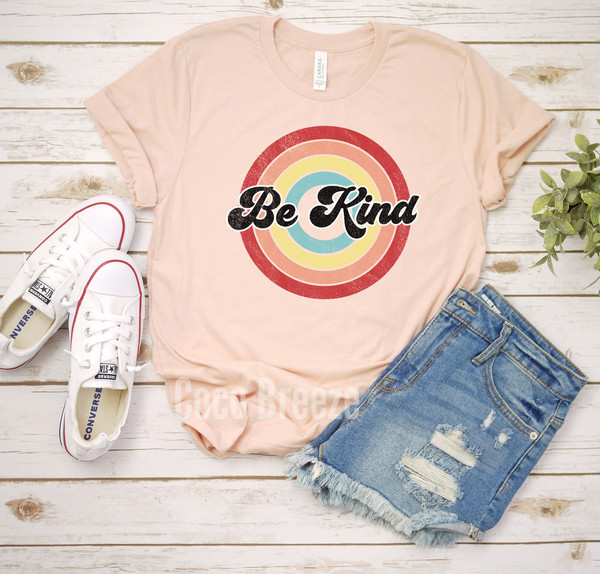 Retro Be Kind - unisex tshirt Be Kind T Shirt, Inspirational Shirt, Mom Kindness Shirt, Kind Shirt, Teacher Kindness Shirt, Retro Kindness - 2.jpg