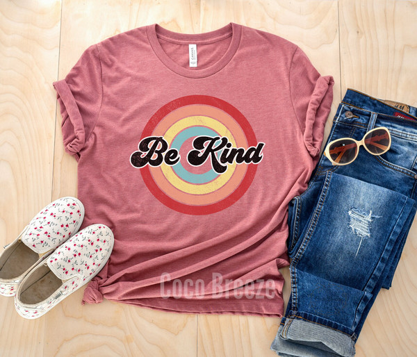 Retro Be Kind - unisex tshirt Be Kind T Shirt, Inspirational Shirt, Mom Kindness Shirt, Kind Shirt, Teacher Kindness Shirt, Retro Kindness - 3.jpg