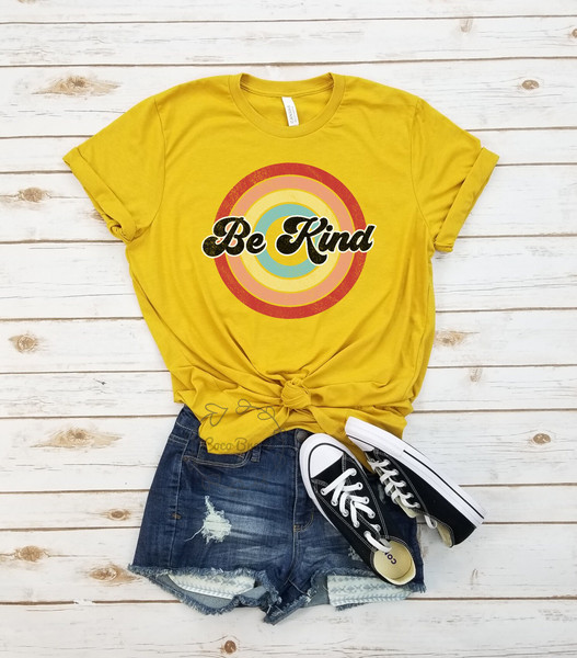 Retro Be Kind - unisex tshirt Be Kind T Shirt, Inspirational Shirt, Mom Kindness Shirt, Kind Shirt, Teacher Kindness Shirt, Retro Kindness - 4.jpg