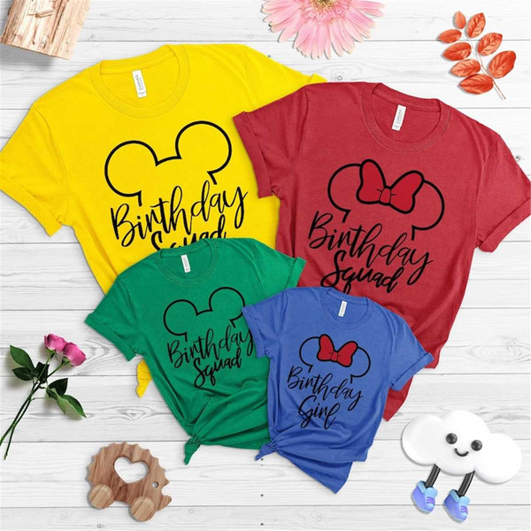 Disney Birthday Shirt, Disney Squad Shirt, Disney Family Shi