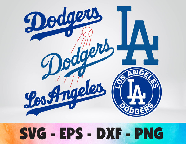 LOS ANGELES DODGERS SVG BUNDLE