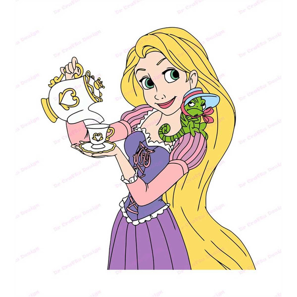 Rapunzel With Pascal Tangled SVG 4, svg, dxf, Cricut, Silhou - Inspire  Uplift