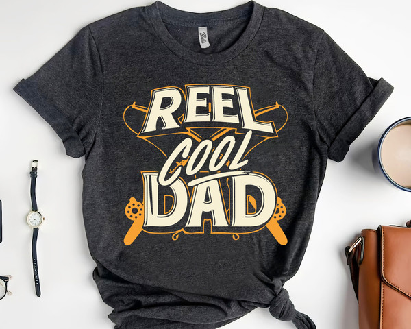 Reel Cool Dad Vintage Fishing Fisherman Father's Day T-Shirt - Inspire  Uplift