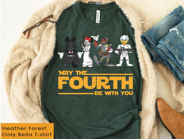 Star Wars Mickey and Friends Cosplay Darth Vader Stormtrooper T-Shirt, Galaxy's Edge Shirt, Disneyland Family Matching Shirt - 1.jpg