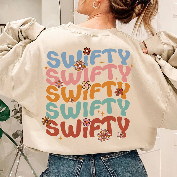 Swifty Merch T Shirt Eras Tour Outfit Swifty Shirt Lavender L Sweater | Rose Riviera