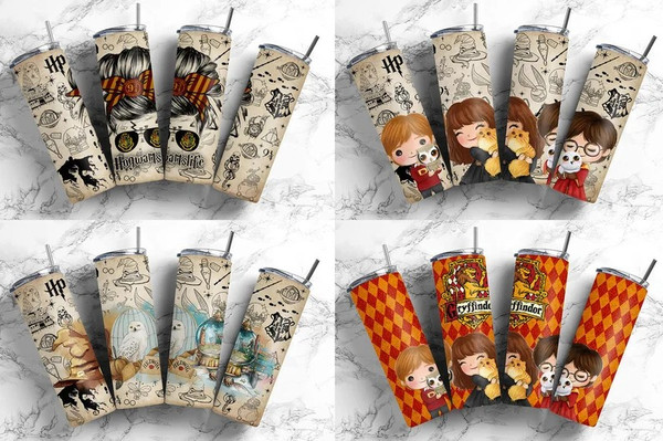 Bundle Harry Tumbler Wrap, 20oz Skinny Tumbler, Wizard Tumbler Wrap, Harry Tumbler, Skinny Tumbler Wrap, Full Tumbler Wrap, Png Download.jpg