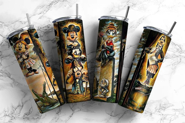 Mickey Halloween 20oz Skinny Tumbler, The Haunted Mansion Tumbler Wrap, Halloween Tumbler Png, The Haunted Mansion Png, Spooky Vibes.jpg