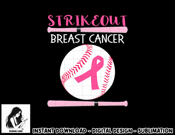 Baseball Breast Cancer Awareness Support with Pink Ribbon T-Shirt copy.jpg