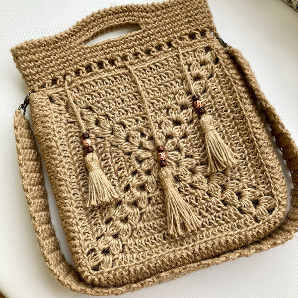 Beginner's Guide to Crochet an Eco-Friendly Jute Crossbody B - Inspire ...