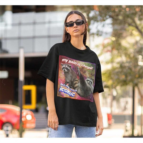 My Pain Is Chronic, But My Ass Is Iconic Shirt, Opossums T-shirt TE3684