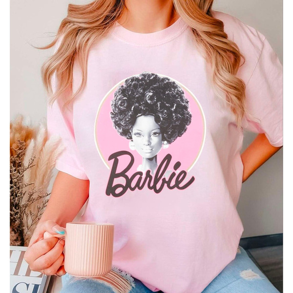 Barbie Afro Sweatshirt, Black Barbie Shirt, Barbie Movie 2023 Tee, Barbie Tshirt For Girls, Barbie Squad Shirt, Barbie Gifts For Women - 3.jpg