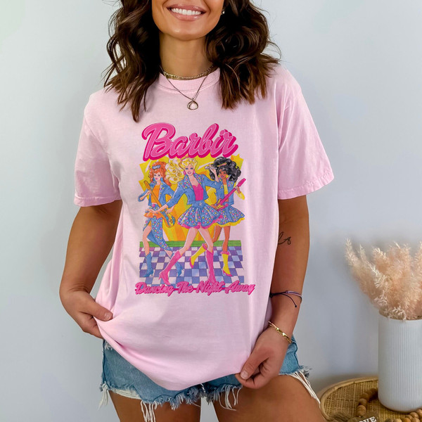 Vintage Barbie  Shirt, Barbie Dancing The Night Away Shirt, Come On Barbie Let's Go Party Shirt, Pink Doll , Party Girls Shirt, Sweatshirt - 2.jpg