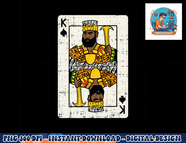 African King Card Black Pride BLM Couple Match Halloween Men png, sublimation copy.jpg